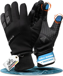 MIVELO VELORIDER - Fietshandschoenen - Wind- en Waterdicht - Touchscreen - Zwart - M