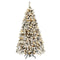 Coast 180 cm kerstboom met sneeuwpremium PVC -naalden met LED -lichten Kunstbaum Kerstmis