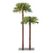Coast 2-ER Set Pre-Lit Artificial Palm Palm Christmas Tree met LED-verlichting 107+ 152,5 cm groen