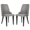Coast 2 vaste eetkamerstoelen gewatteerde eetkamerstoel keukenstoel 47,5 x 59 x 90,5 cm grijs