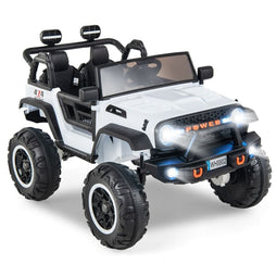 Coast 2 Zits Elektrische Kinderauto - Wit - 3,9 tot 5,9 km/u - 122 x 86 x 83 cm