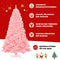Coast 225 cm Artificial Christmas Tree Christmas Tree PVC Materiaal Art Tree Christmas Pink