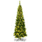 Coast 225 cm kerstboom hoogwaardige PVC naalden potloodvormige kerstboom groen