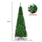 Coast 225 cm kerstboom hoogwaardige PVC naalden potloodvormige kerstboom groen