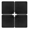 Coast 4-Delig Parasolgewicht - HDPE - 100 x 100 x 7 cm - Zwart