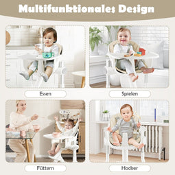 Coast 4 in 1 kinderstoel Cabrio kinderstoel - met 5-standen hoogteverstelling - beige