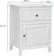 Coast Afsluitbaar nachtkastje met lade, wit 48x38x63,5