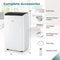 Coast Airconditioner - Wifi - 42 m² - 54 dB - Incl. Verwarming - 41 x 30,5 x 71 cm - Wit