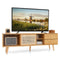 Coast Bamboe TV-Meubel voor TV’s tot 65 Inch 2-In-1 TV-Kast & Opbergkast Lengte 140 cm Klein Kastje