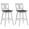 Coast Bar Stool 2 Set Vintage Bar -stoelen met 360 ° roterende stoel en niet -slip coating 73,5 cm w