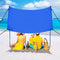 Coast Beach Sun Protection Light Beach Tent met een draagtas en 4 zandzakken LSF 50+-BLUE