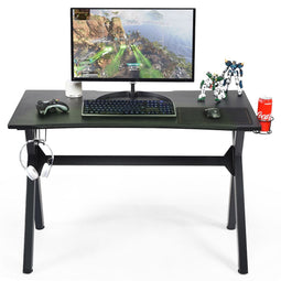 Coast Bureau met Bekerhouder en Koptelefoonhaak - Max. 100 kg - X-Poten - 115 x 60 x 76 cm - Zwart