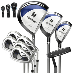 COAST Complete Set van 9-Delige Golfclubs - Incl. Golfclubhoezen - Marine
