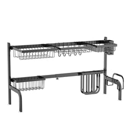 Coast Dripframe voor de gootsteen 2 verdiepingen tellende vaatwasframe breedte verstelbaar 53-99 cm