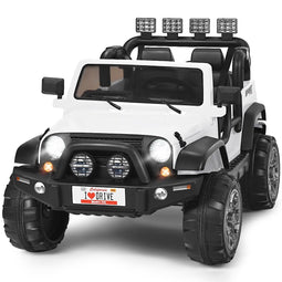 Coast Elektrische Kinderauto - Jeep - 3 tot 6 km/u - Wit