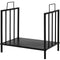 Coast Firewood Shelf Metal tot 50 kg veerkrachtige brandhoutplank brandhoutplank 46 x 31 x 46 cm zwa