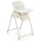 Coast Foldable Baby High stoel met 6 hoogten en verwijderbare lade & PU -kussen Beige