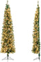 Coast Halve Kunstkerstboom met 150 LED-lampjes -210cm
