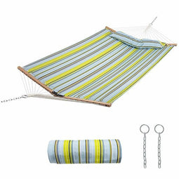 Coast Hangmat - Polyesterweefsel - Tot. 150Kg - 190 x 140cm - Lichtblauw