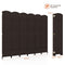 Coast Kamerscherm - 6 Panelen - PP-Grenenhout - 40,6 cm x 16,5 cm x 170 cm - Bruin