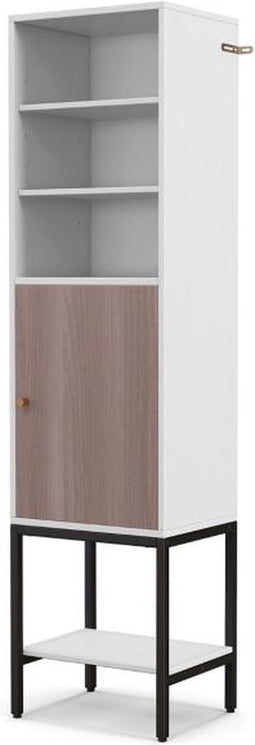 Coast Kast - Hout & MDF - Anti-kantelsysteem - 38 x 30 x 146 cm - Wit