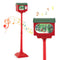 Coast Kerst Vloerlamp met Muziek - 32 x 32 x 150 cm - Rood