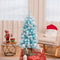 Coast Kerstboom - PVC - 136 Takpunten - Incl. 24 Ballen & 12 Wattenbollen - 44x90 cm - Blauw