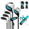 Coast Kindergolfclubset - Metaal - Driver - Ijzers - Putten - Incl. Golftas & Regenhoes