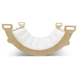 Coast Klimboog met Zacht Kussen - Hout - 81 x 50 x 38.5 cm - Natuurlijke Kleur