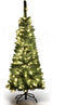 Coast Kunstkerstboom Smal - MET Warm Witte LED Verlichting - Groen - 135cm