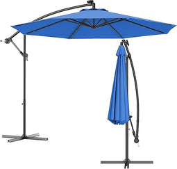 Coast Led-zweefparasol - Ø300cm - UV Bestendig & Waterafstotend - Donkerblauw