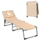 Coast Ligstoel opvouwbaar met Hoofdsteun - Max. 150 kg - 194 x 60 x 36 cm - Beige