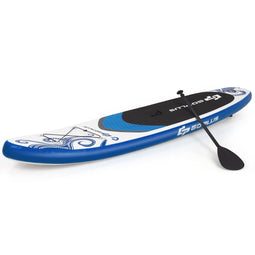 Coast opblaasbaar stand-up paddle board staande bord met surfcontrole 325/335 x 76 x 16 cm blauw-m-m