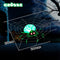 Coast opblaasbare Halloween -spin met spider webspider met roterend LED -licht