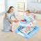 Coast Opvouwbare kinderrollator met licht, geluid en verstelbare hoogte - Lichtblauw - 71,5 x 62 x 5