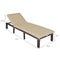 Coast Outdoor Rattlinge Terrace Lounger Sun Lounger Rattan Garden Lounger Brown