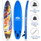 Coast Paddle Board stand-up opblaasbaar paddleboard 335 x 76 x 15 cm sterrenhemelpatroon kleurrijk
