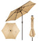 Coast Parasol Met LED Verlichting - 270 cm Diameter - Polyester - Kantelbaar - Beige