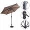 Coast Parasol - Ø270 cm - 30° Buigbaar - Bruin - Exclusief Parasolvoet