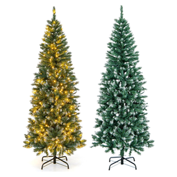 Coast Potlood-Kerstboom met Verlichting Warmwitte Leds - 180 cm - Groen + Blauw