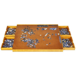 Coast Puzzeltafel met 4 Laden - Maximaal 1000-1500 Stukjes - Hout - 80x65cm