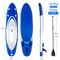 Coast SUP Board met Accessoires - 335 x 80 x 15 cm - Blauw+Wit