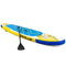 Coast SUP Board opblaasbaar stand -up paddleboard lichtbord 335 x 76 x 15 cm blauw + geel + wit