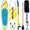Coast SUP Board opblaasbaar stand -up paddleboard lichtbord 335 x 76 x 15 cm blauw + geel + wit