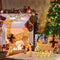 Coast Verlichte Kerstmis Rendier en Slee - 100 Warmwitte Lichtjes - 81.5 x 37 x 121.5 cm - Goud