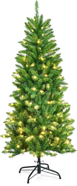 Coast Verlichte Kunsterstboom Potlood MET Warm Wit Licht - Groen - 150cm