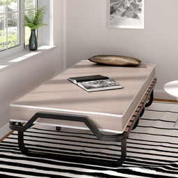 Coast vouwbed met schuimmatras en stabiel metalen frame 200x80x45cm beige
