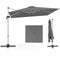 Coast Zweefparasol Rechthoekig - 300 x 300 cm - Grijs