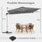 Coast Zweefparasol Rechthoekig - 300 x 300 cm - Grijs