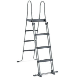 Coast Zwembadladder - verschuifbare treden - 122 cm - Zilver